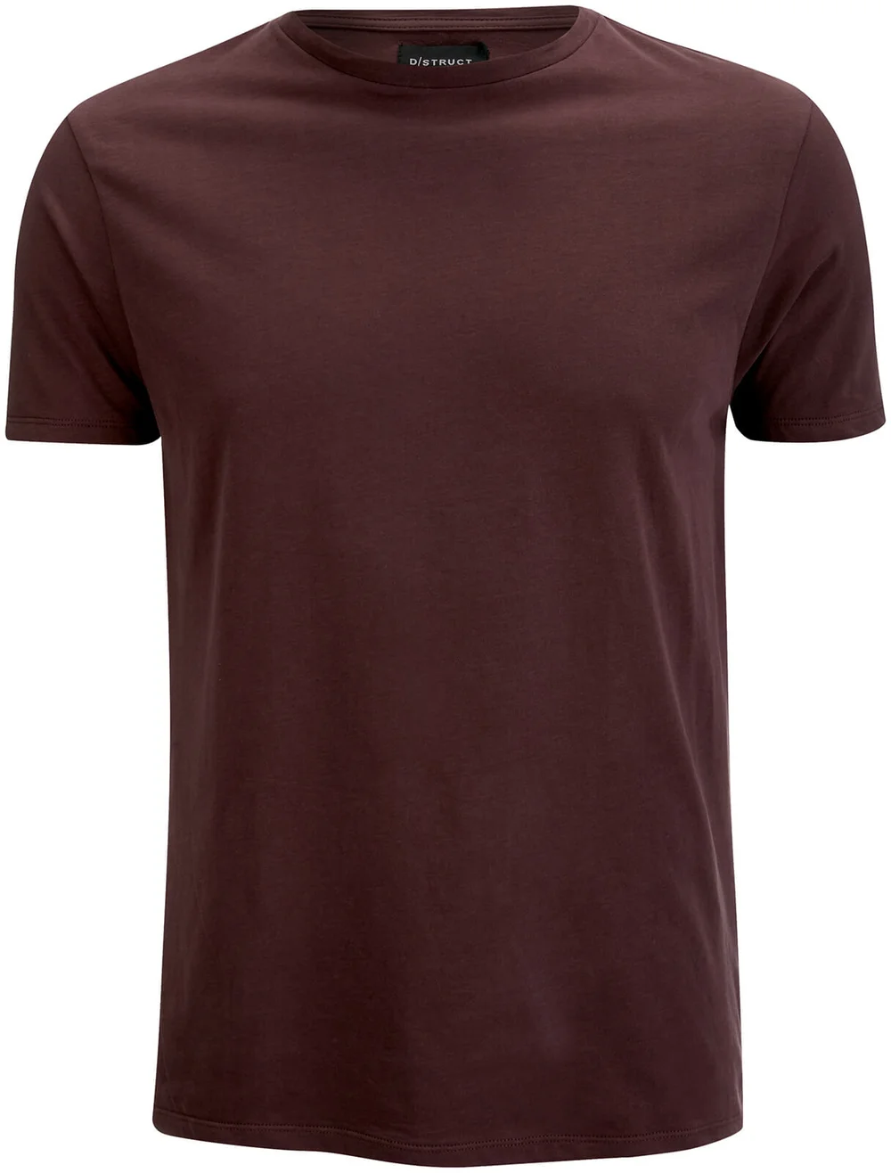 D-Struct Men's Premium Soft Touch Crew Neck T-Shirt - Aubergine - S - Burgundy Image 1