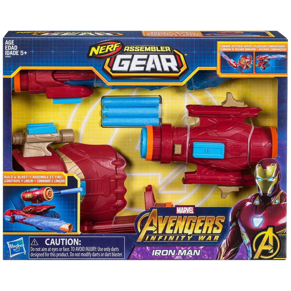 Hasbro Marvel Avengers Infinity War NERF Iron Man Assembler Gear Image 1