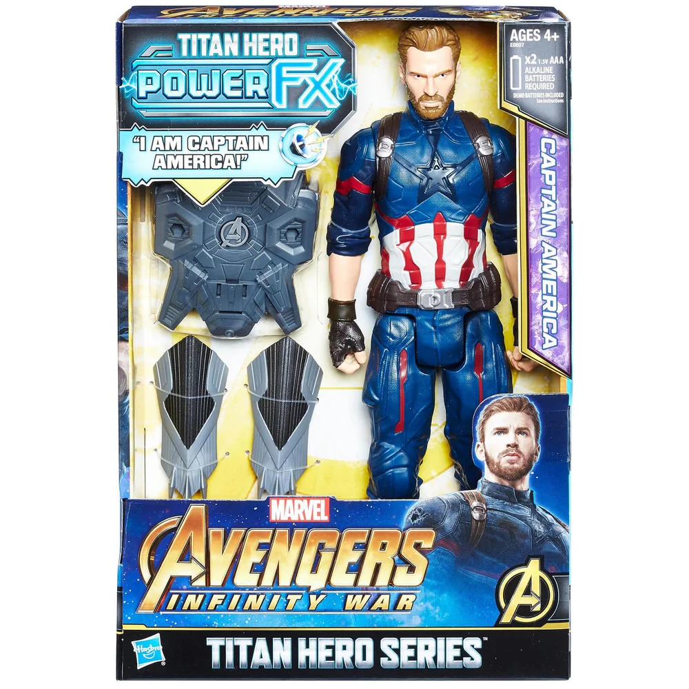 Hasbro Marvel Avengers Infinity War Titan Heroes Power FX Captain America Action Figure Image 1