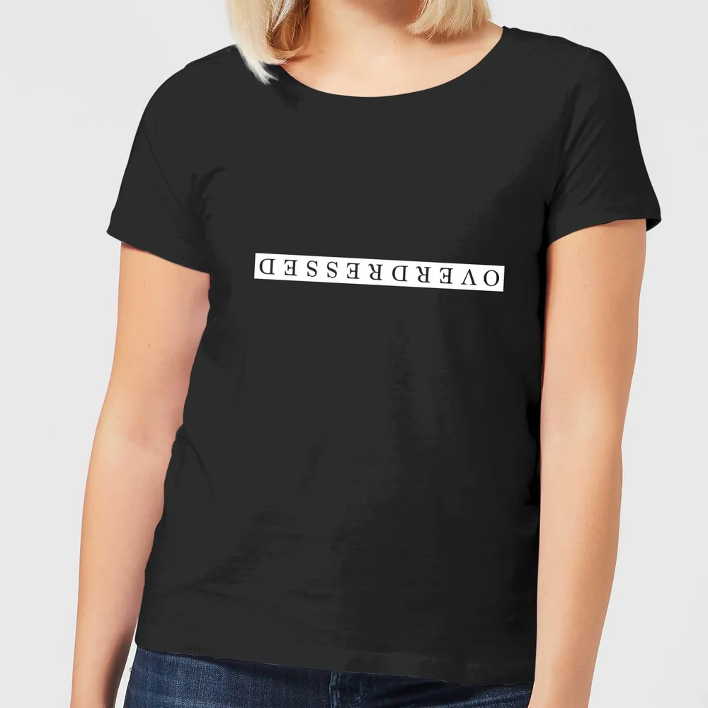 Overdressed White Women's T-Shirt - Black - S - Black Image 1