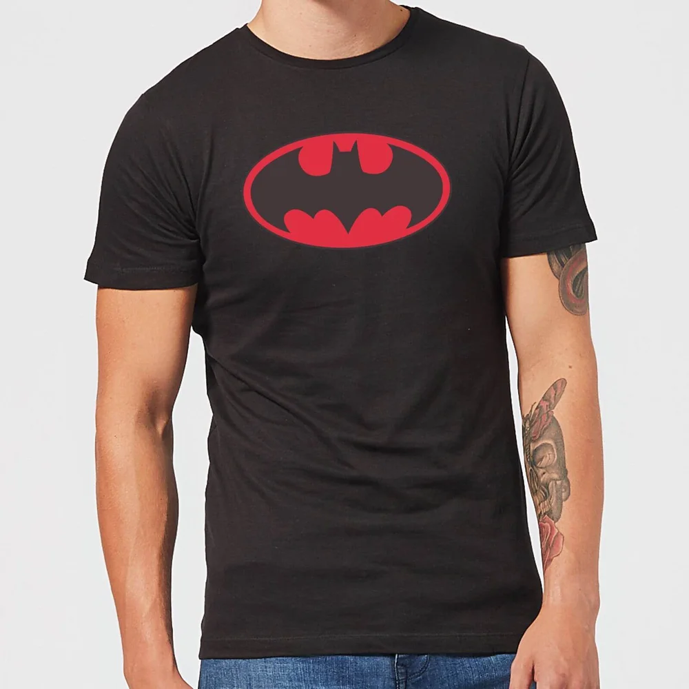 DC Comics Batman Red Logo T-Shirt in Black - XL Image 1