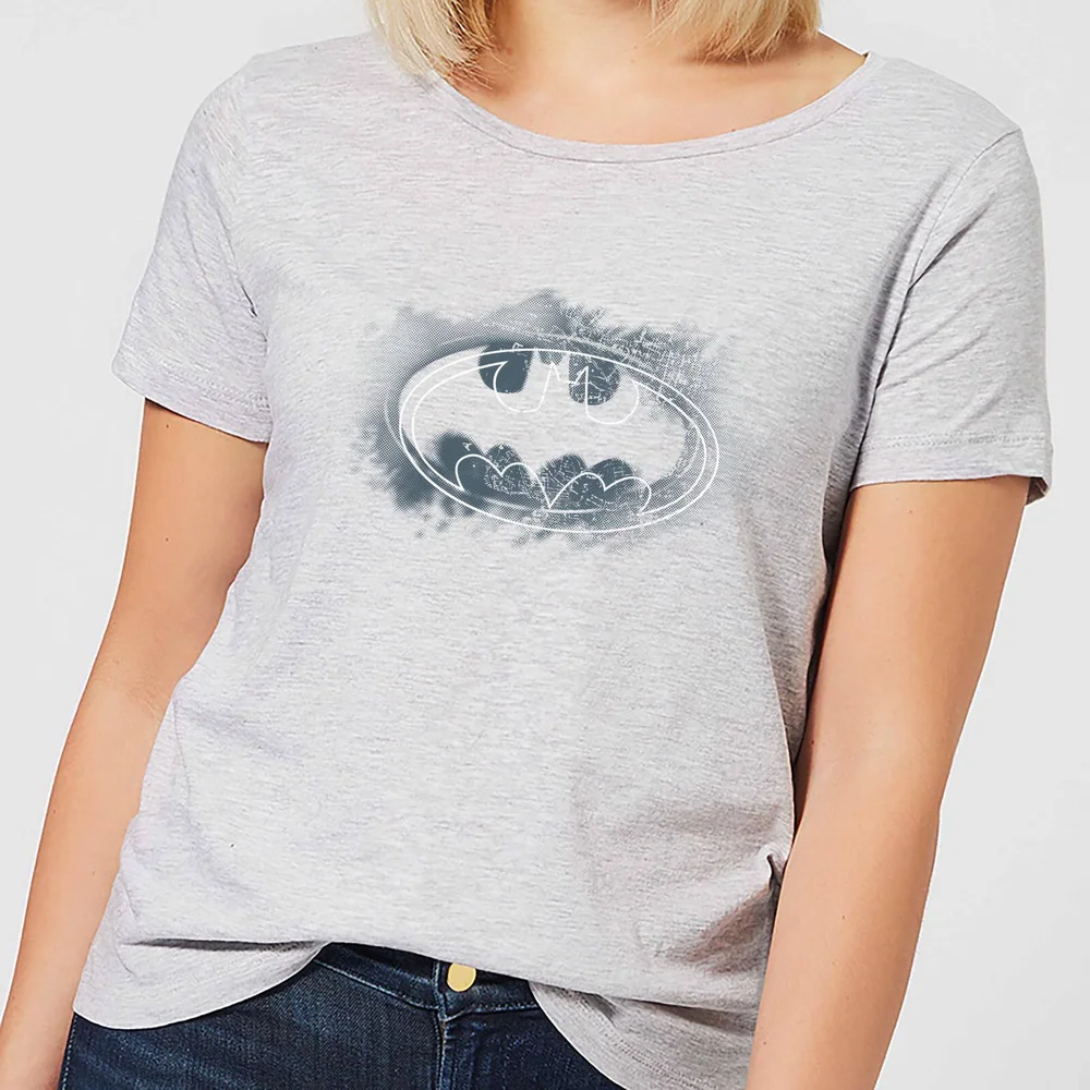 DC Comics Batman Spray Logo Women's T-Shirt - Grey - S Image 1