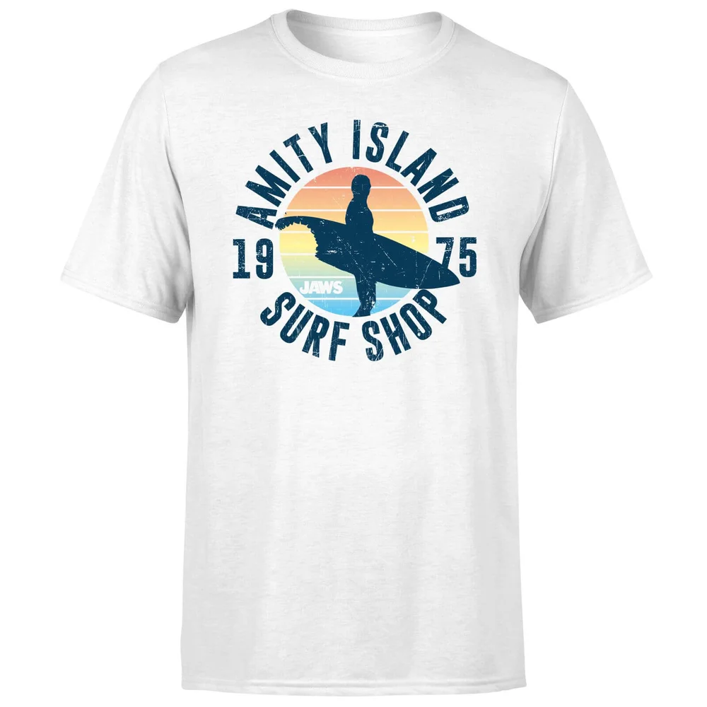 Jaws Amity Surf Shop T-Shirt - White - S Image 1
