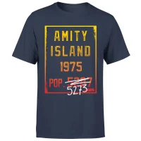 Jaws Amity Population T-Shirt - Navy - undefined undefined
