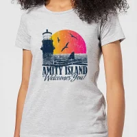 Jaws Welcome To Amity Island Women's T-Shirt - Grey - undefined undefined