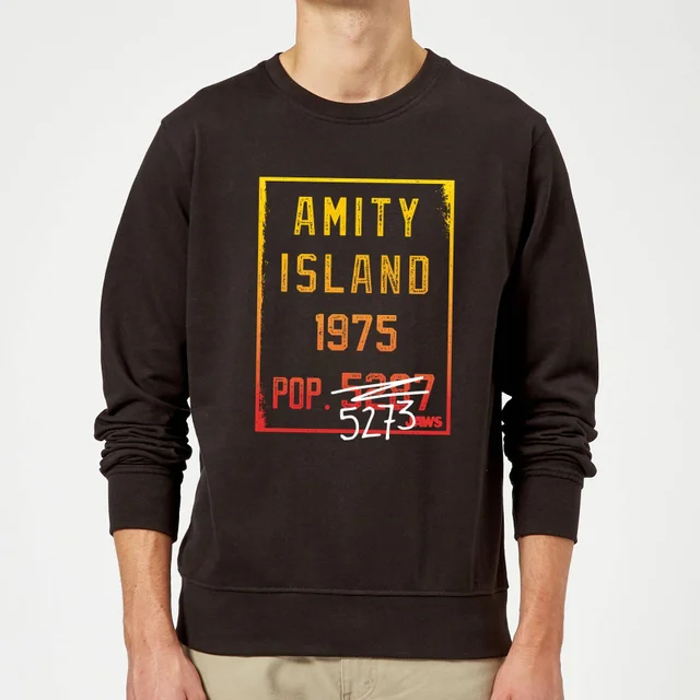Jaws Amity Population Sweatshirt - Black