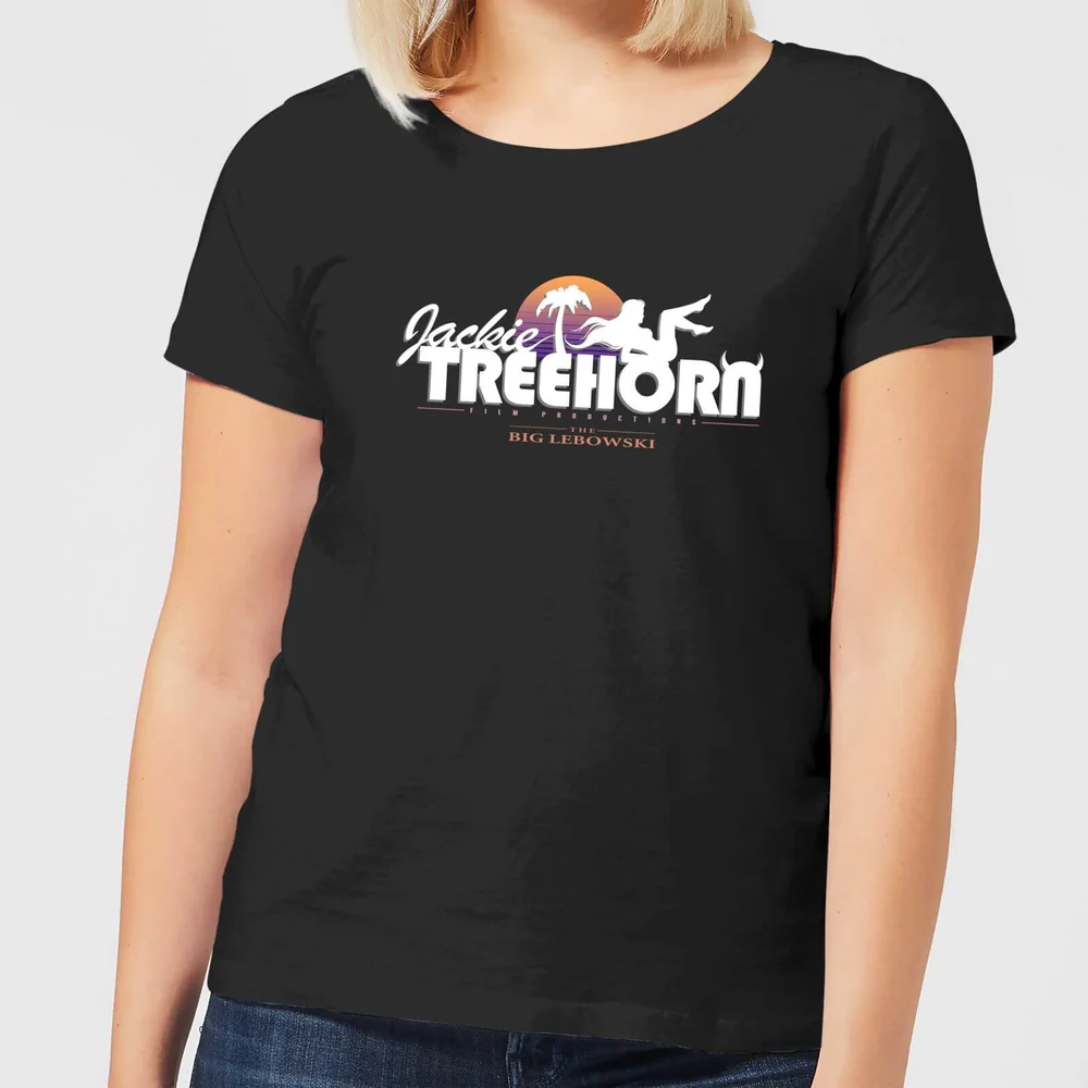 The Big Lebowski Treehorn Logo Women's T-Shirt - Black - S Image 1