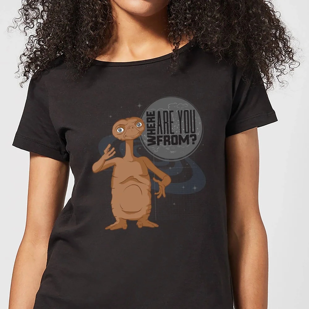 ET Where Are You From Women's T-Shirt - Black - S Image 1