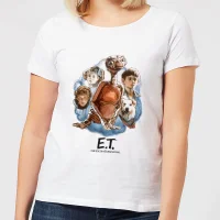 ET Painted Portrait Women's T-Shirt - White - undefined undefined