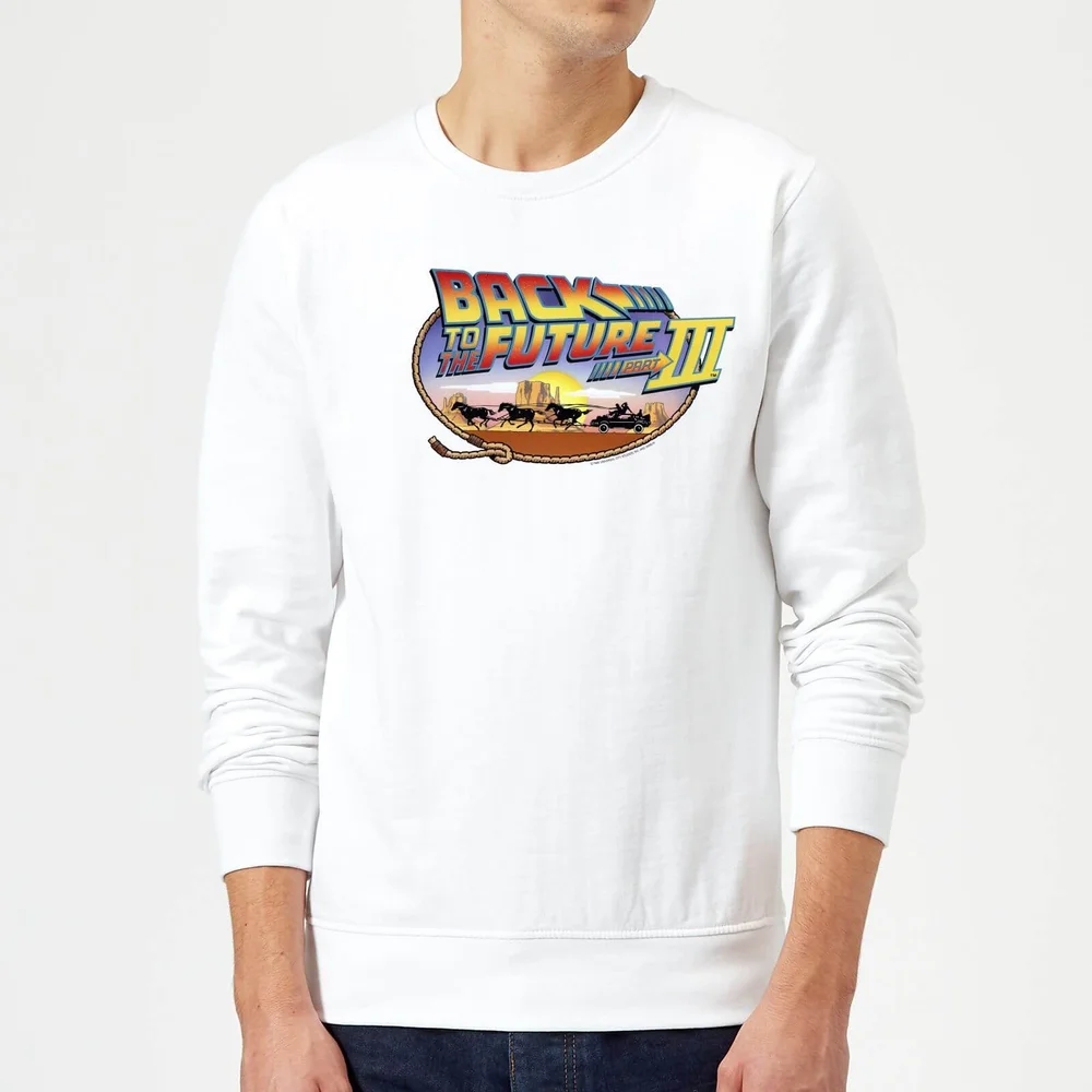 Back To The Future Lasso Sweatshirt - White - S Image 1
