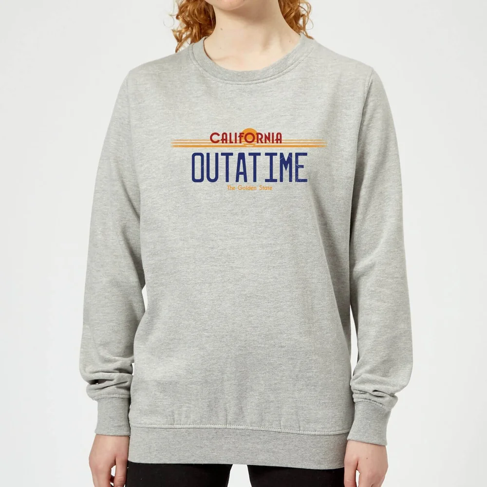 Back To The Future Outatime Plate Women's Sweatshirt - Grey - 3XL Image 1