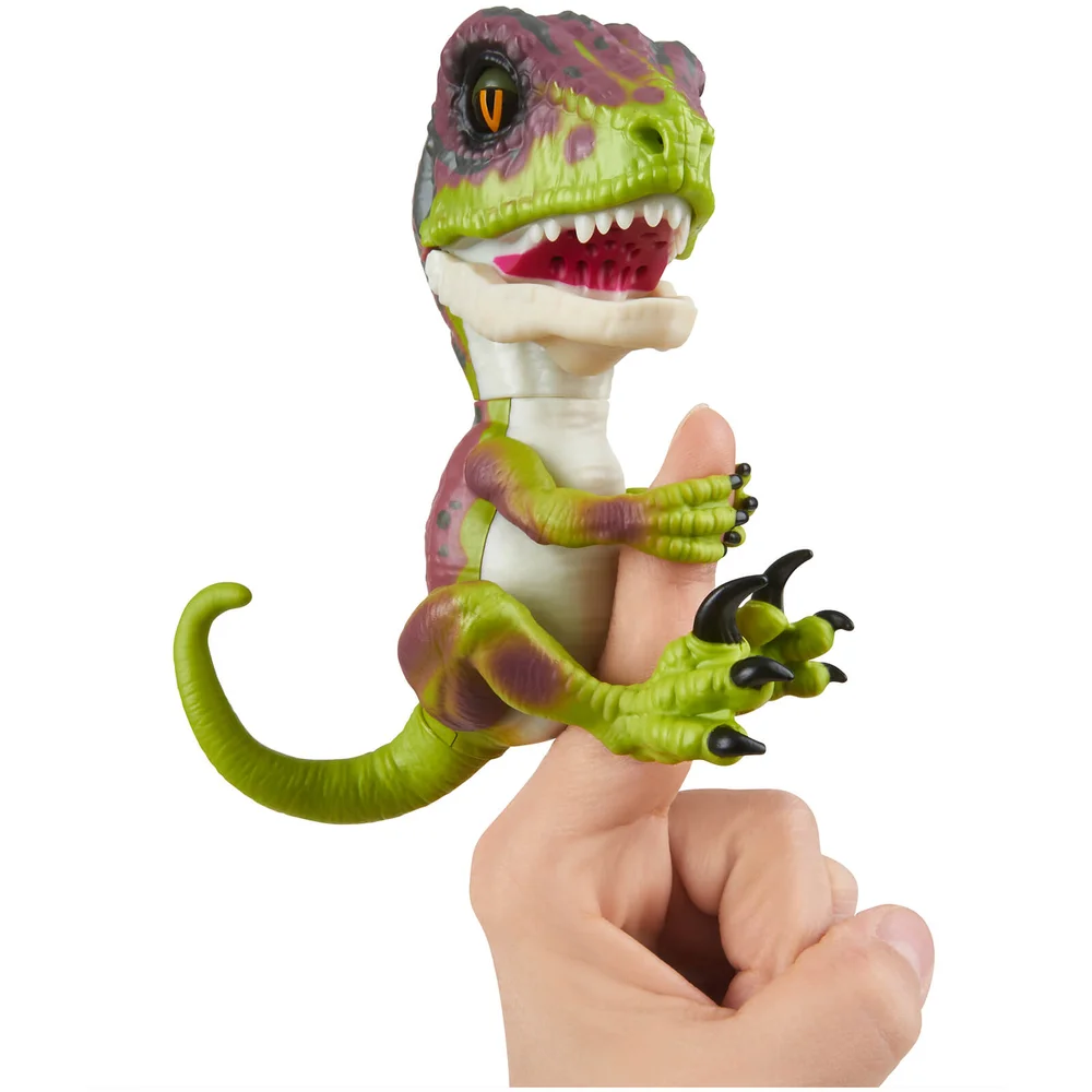 Untamed Velociraptor Dino - Stealth (Green) - By Fingerlings Image 1