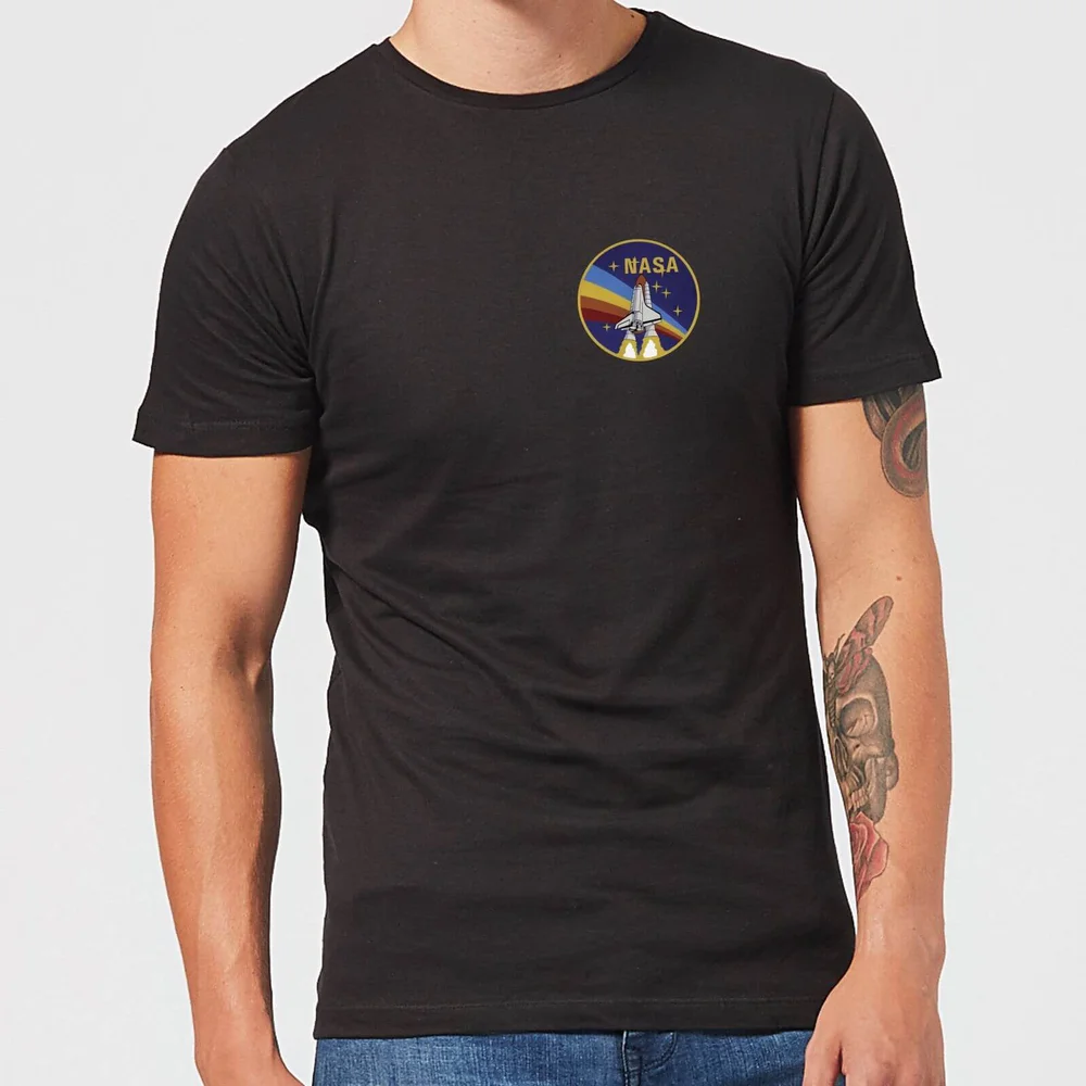 NASA Vintage Rainbow Shuttle T-Shirt - Black - 5XL Image 1