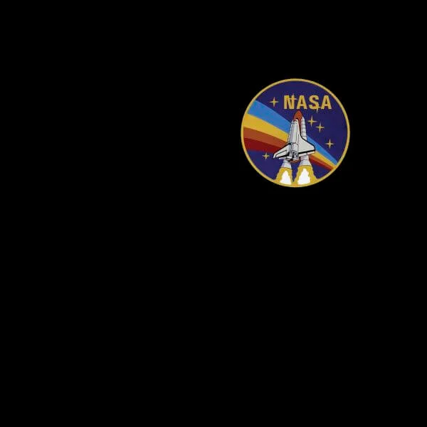 NASA Vintage Rainbow Shuttle Women's T-Shirt - Black