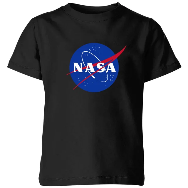 NASA Logo Insignia Kids' T-Shirt - Black