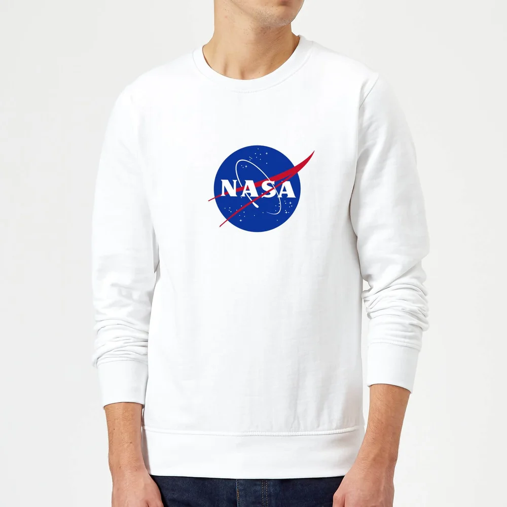 NASA Logo Insignia Sweatshirt - White - S Image 1