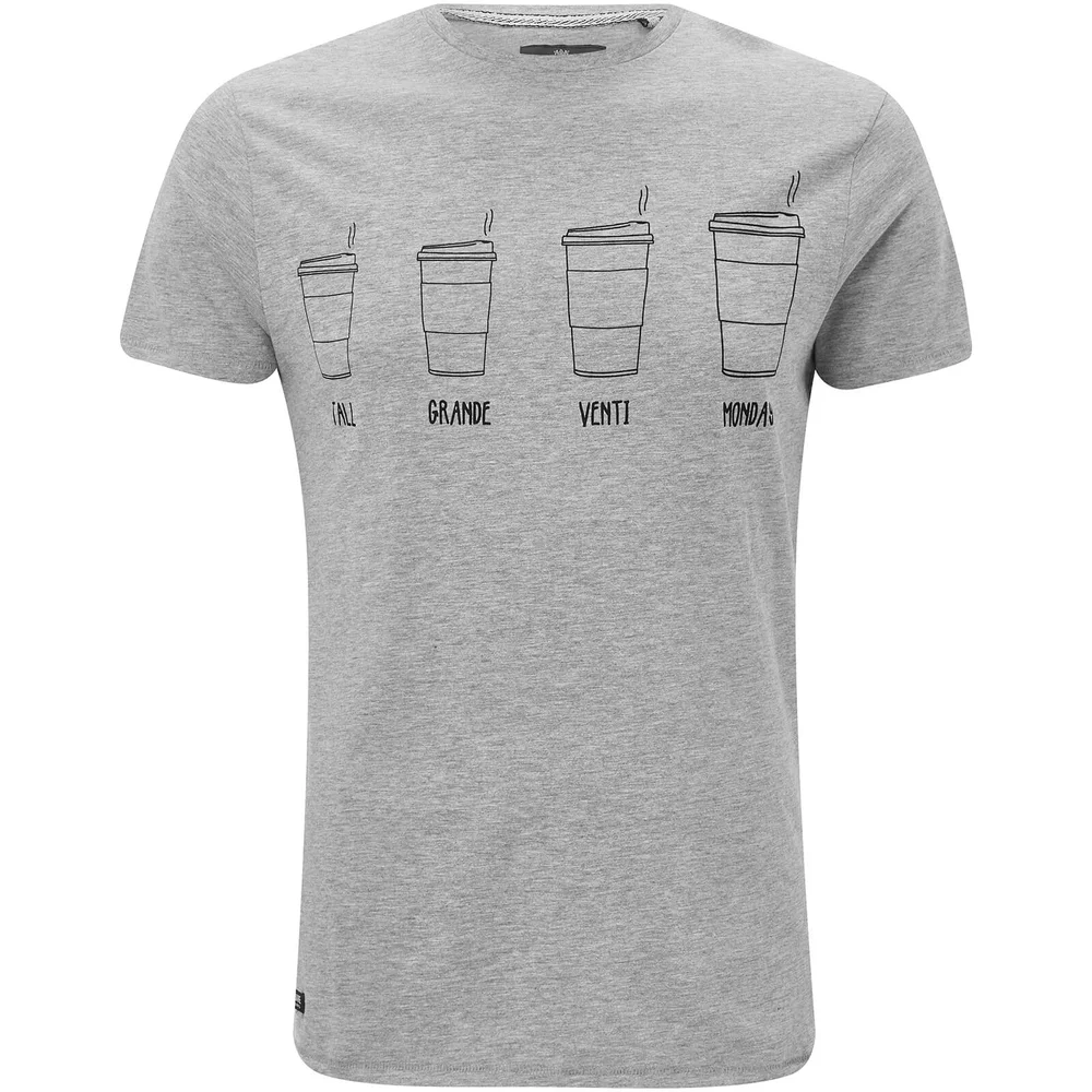 Threadbare Men's Coffee T-Shirt - Grey Marl - S - Grey Image 1