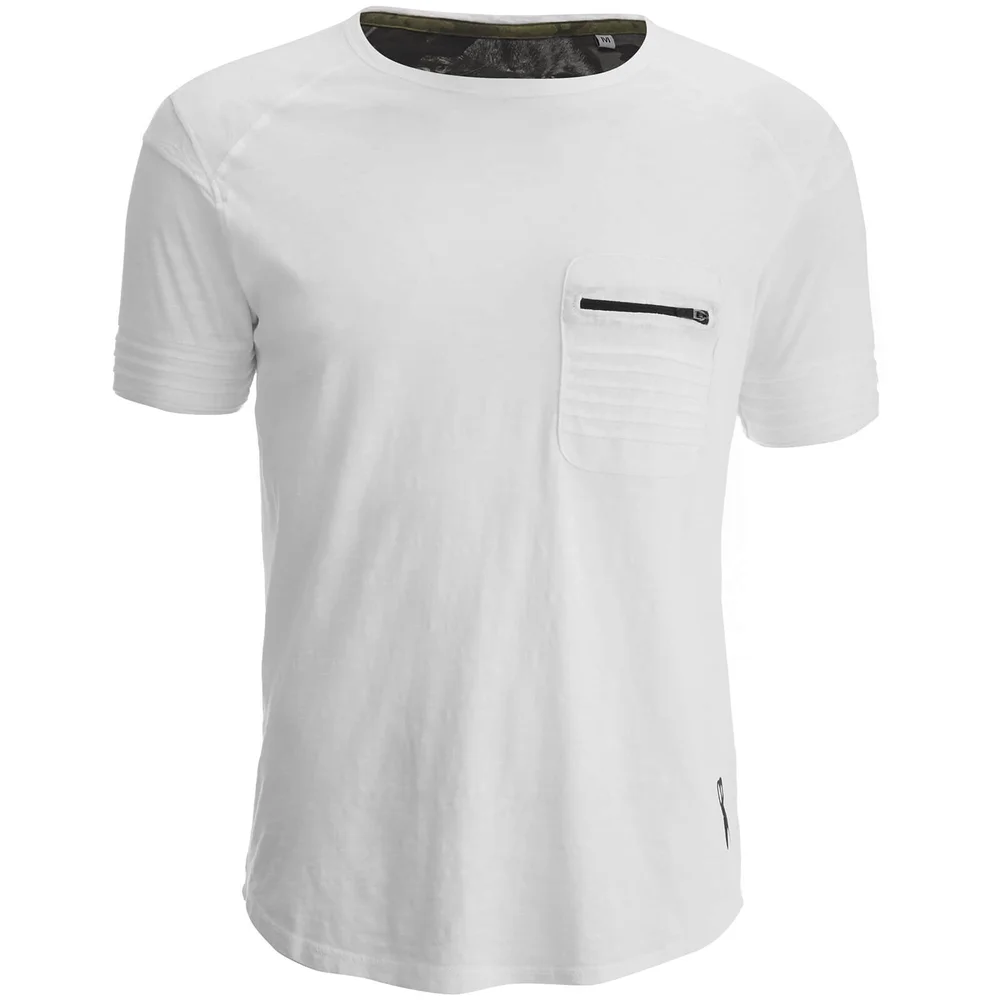 Ringspun Men's Gilera Zip Pocket T-Shirt - White - S - White Image 1