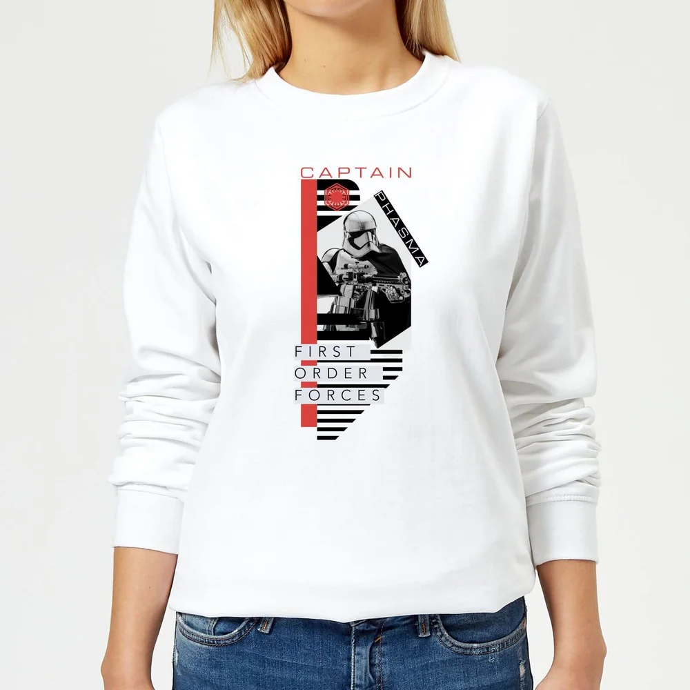 Star Wars Captain Phasma Women's Sweatshirt - White - S Image 1