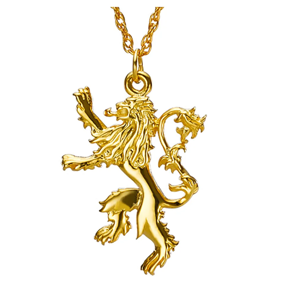 Game of Thrones Gold Plated House Lannister Sterling Silver Pendant Image 1