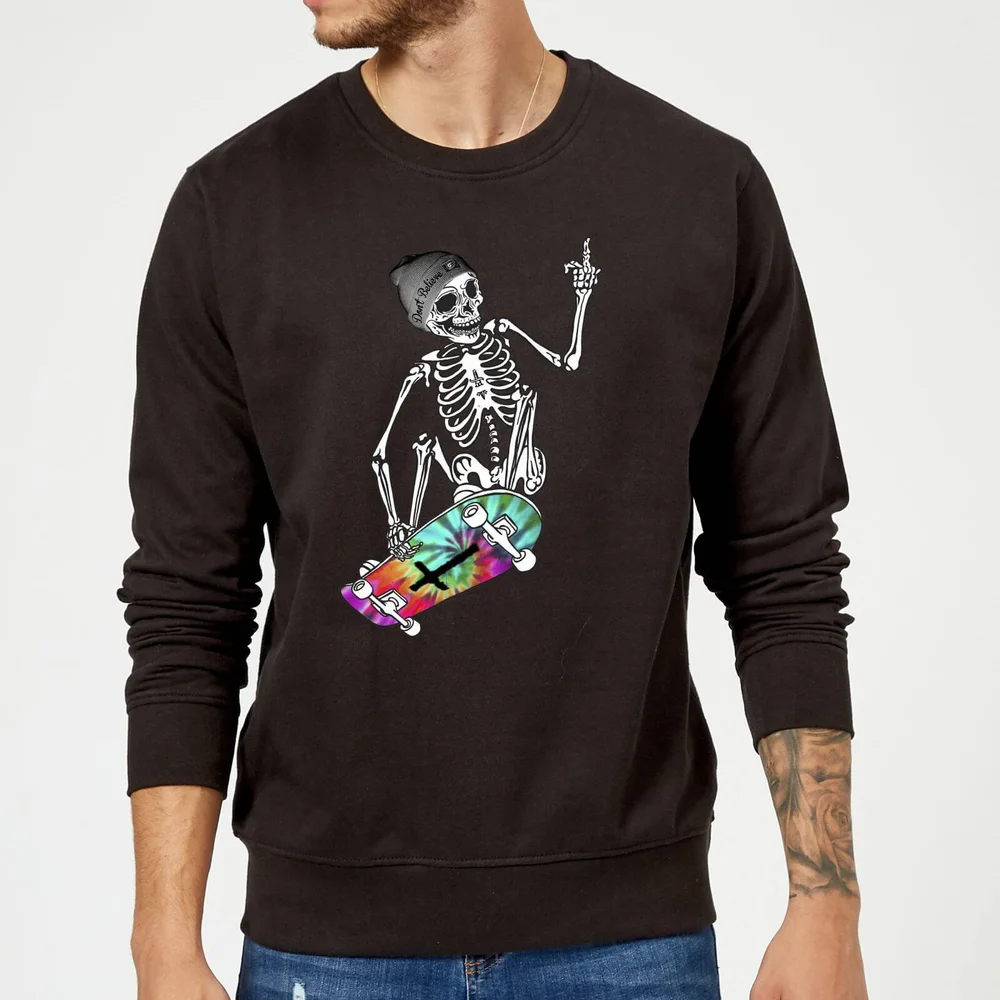 Rum Knuckles Don't Believe Sweatshirt - Black - S - Black Image 1