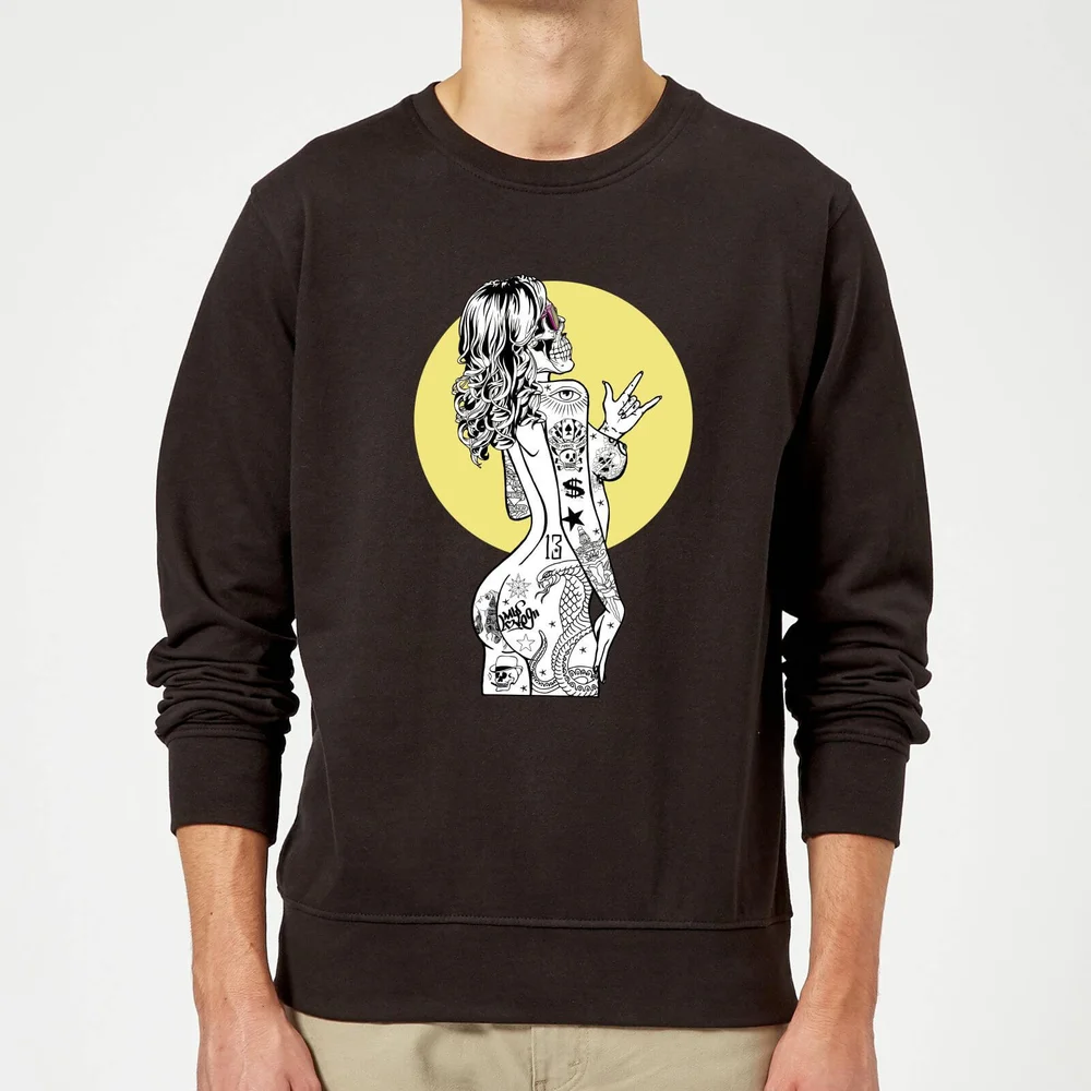 Rum Knuckles Lady Rad Sweatshirt - Black - S - Black Image 1