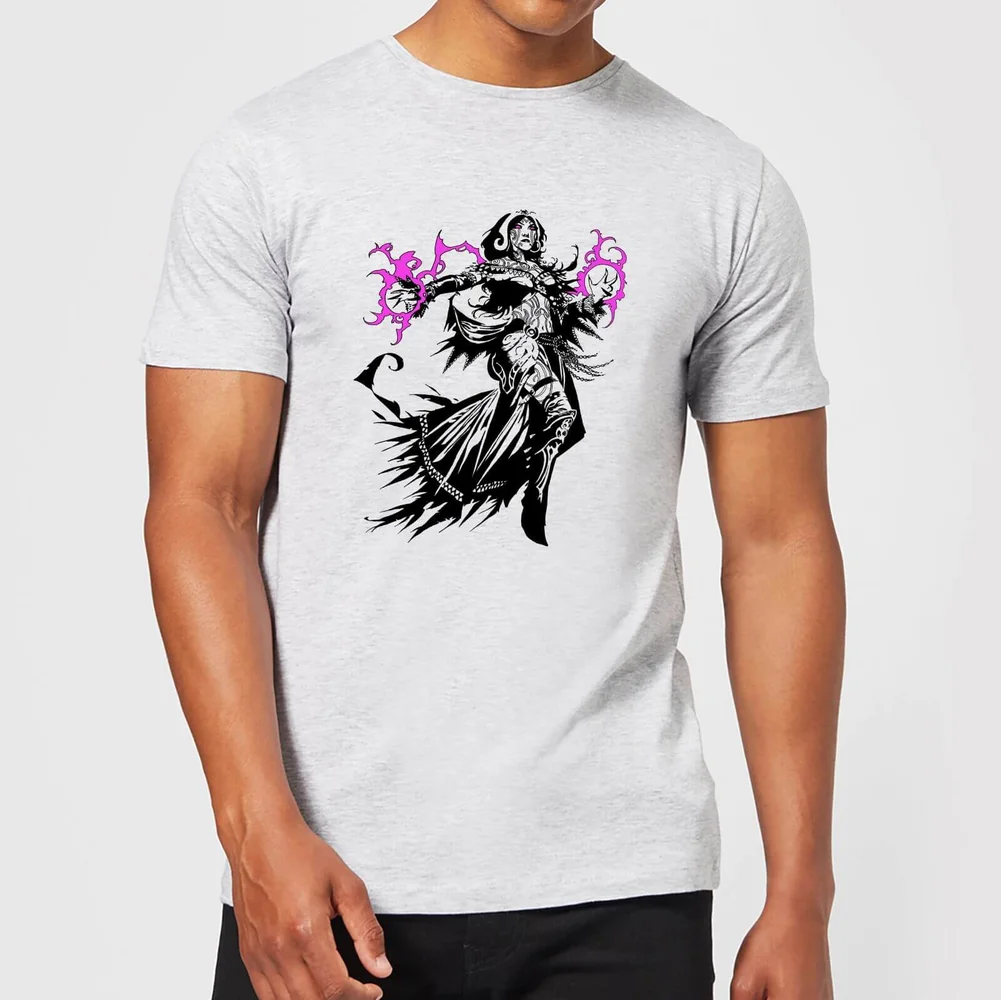 Magic The Gathering Liliana Character Art T-Shirt - Grey - S Image 1