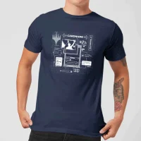 Magic The Gathering Card Grid T-Shirt - Navy