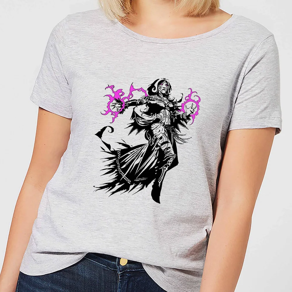 Magic The Gathering Liliana Character Art Women's T-Shirt - Grey - S Image 1