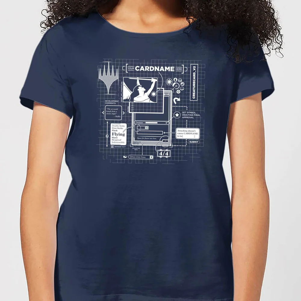 Magic The Gathering Card Grid Women's T-Shirt - Navy - S Image 1