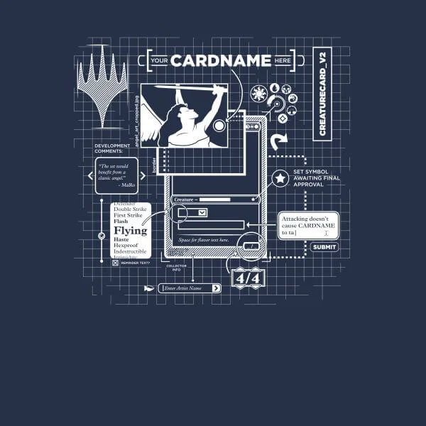 Magic The Gathering Card Grid Women's T-Shirt - Navy
