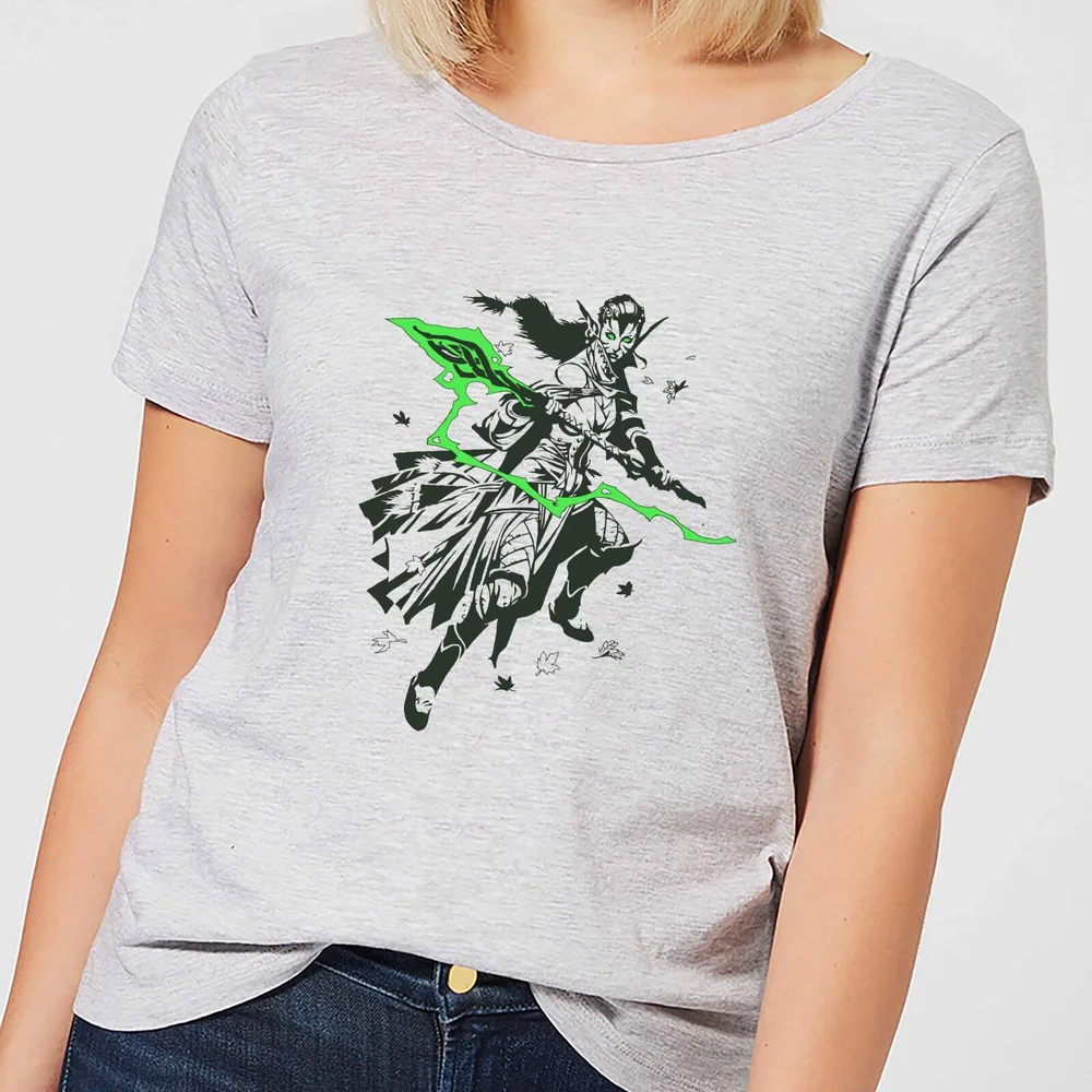 Magic The Gathering Nissa Character Art Women's T-Shirt - Grey - S Image 1