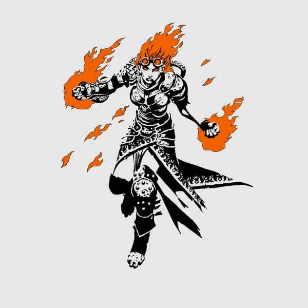 Magic The Gathering Chandra Character Art Women's T-Shirt - Grey