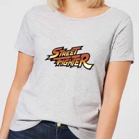 Street Fighter Logo Women's T-Shirt - Grey - undefined undefined