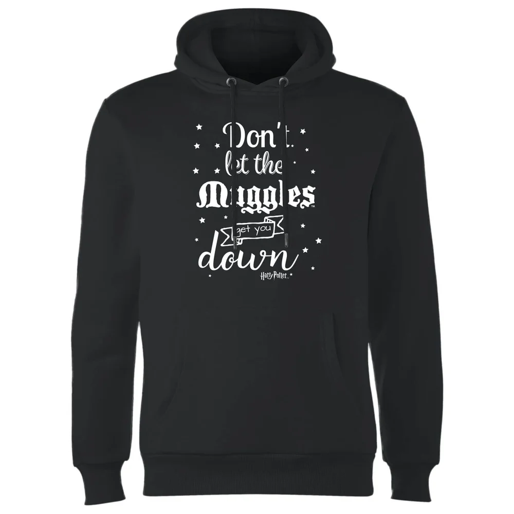 Harry Potter Don't Let The Muggles Get You Down Hoodie - Black - S Image 1