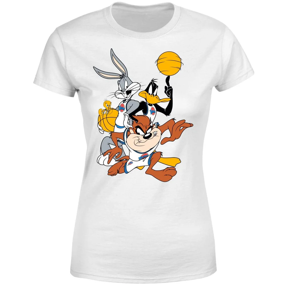 Space Jam Group Shot Women's T-Shirt - White - S Image 1
