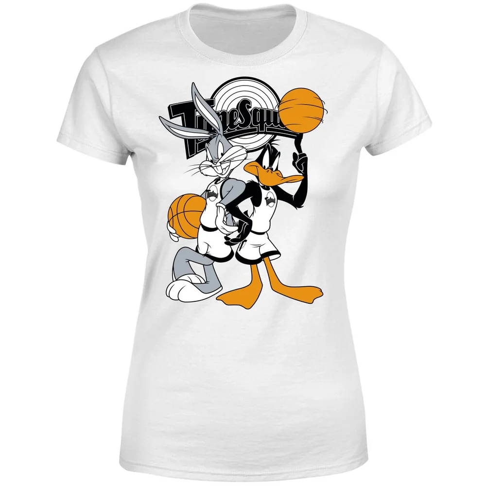Space Jam Bugs And Daffy Tune Squad Women's T-Shirt - White - S Image 1