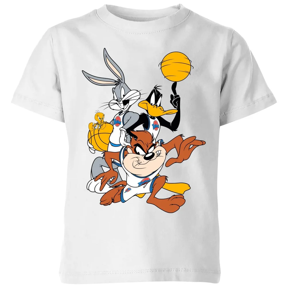 Space Jam Group Shot Kids' T-Shirt - White - 3-4 Years Image 1