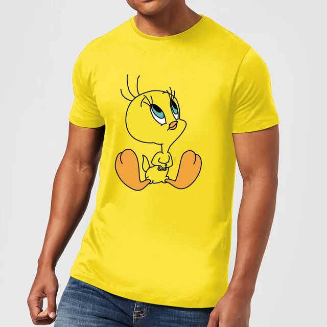 Looney Tunes Tweety Sitting Men's T-Shirt - Yellow