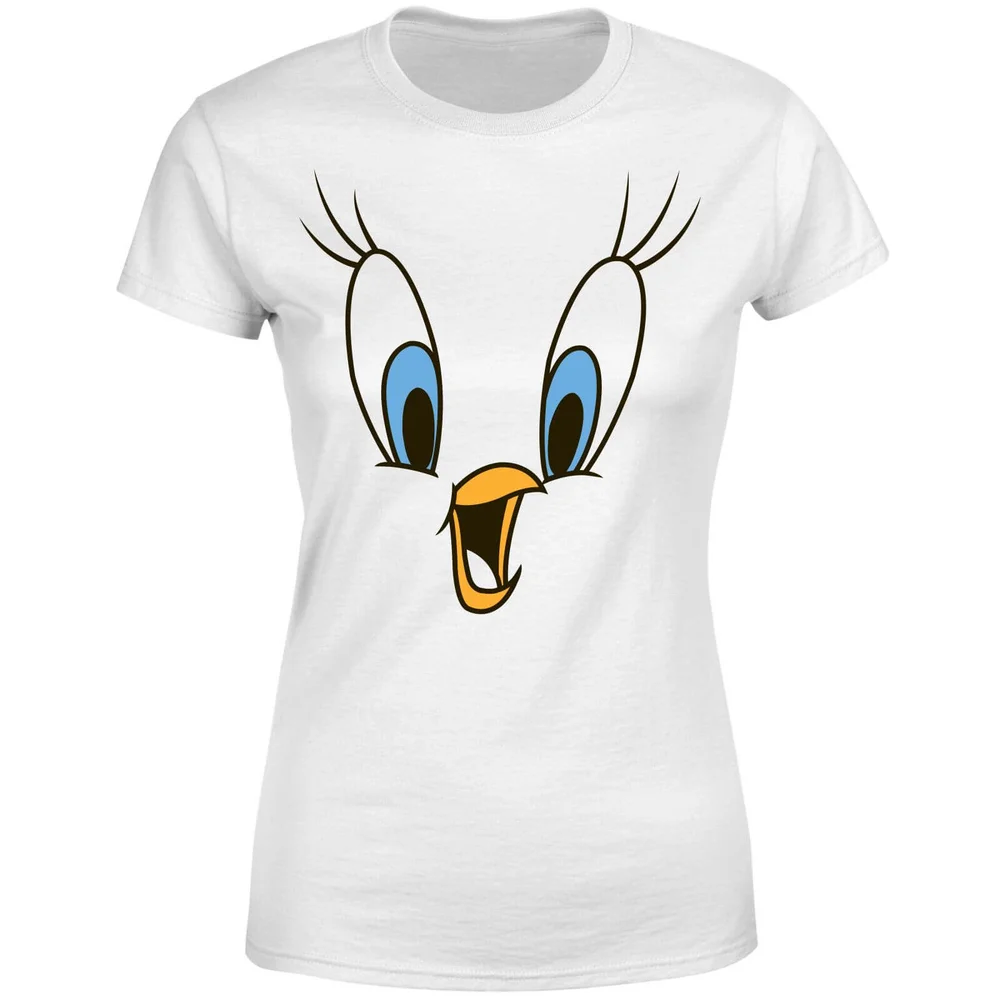 Looney Tunes Tweety Face Women's T-Shirt - White - S Image 1