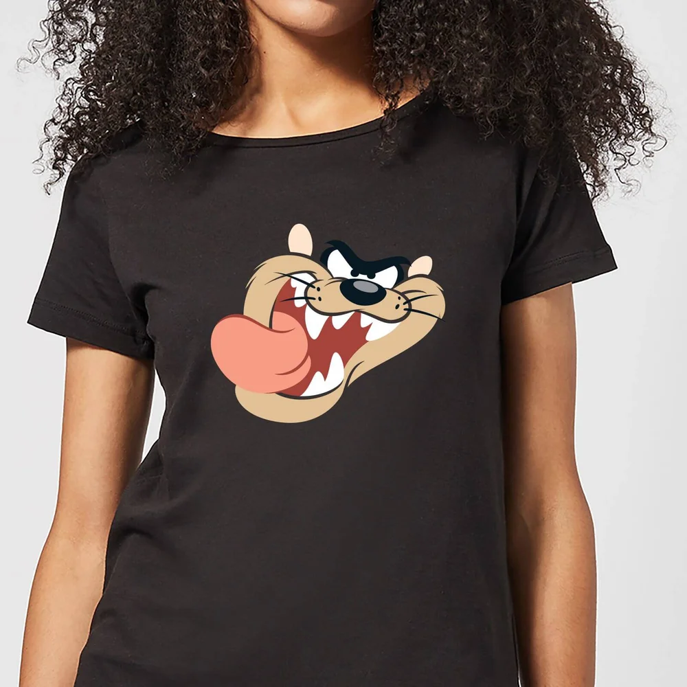 Looney Tunes Tasmanian Devil Face Women's T-Shirt - Black - S Image 1