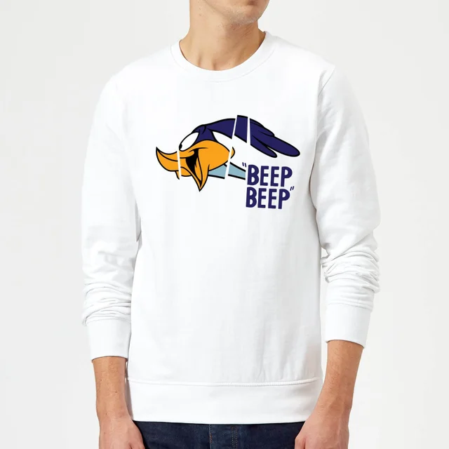 Looney Tunes Road Runner Beep Beep Sweatshirt - White