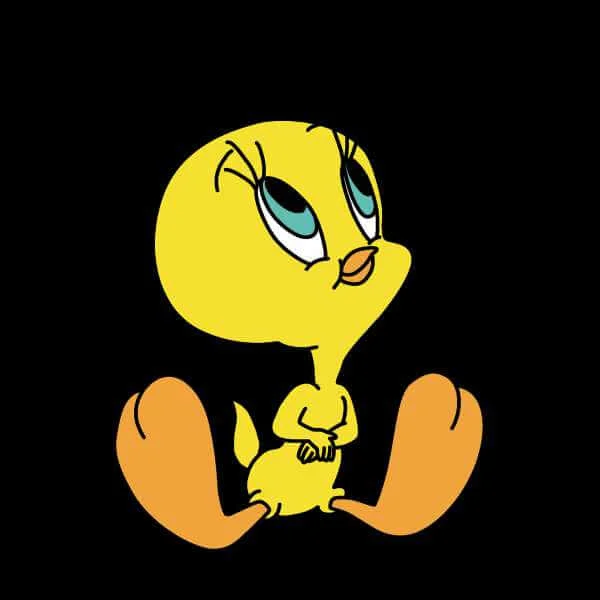 Looney Tunes Tweety Sitting Sweatshirt - Black