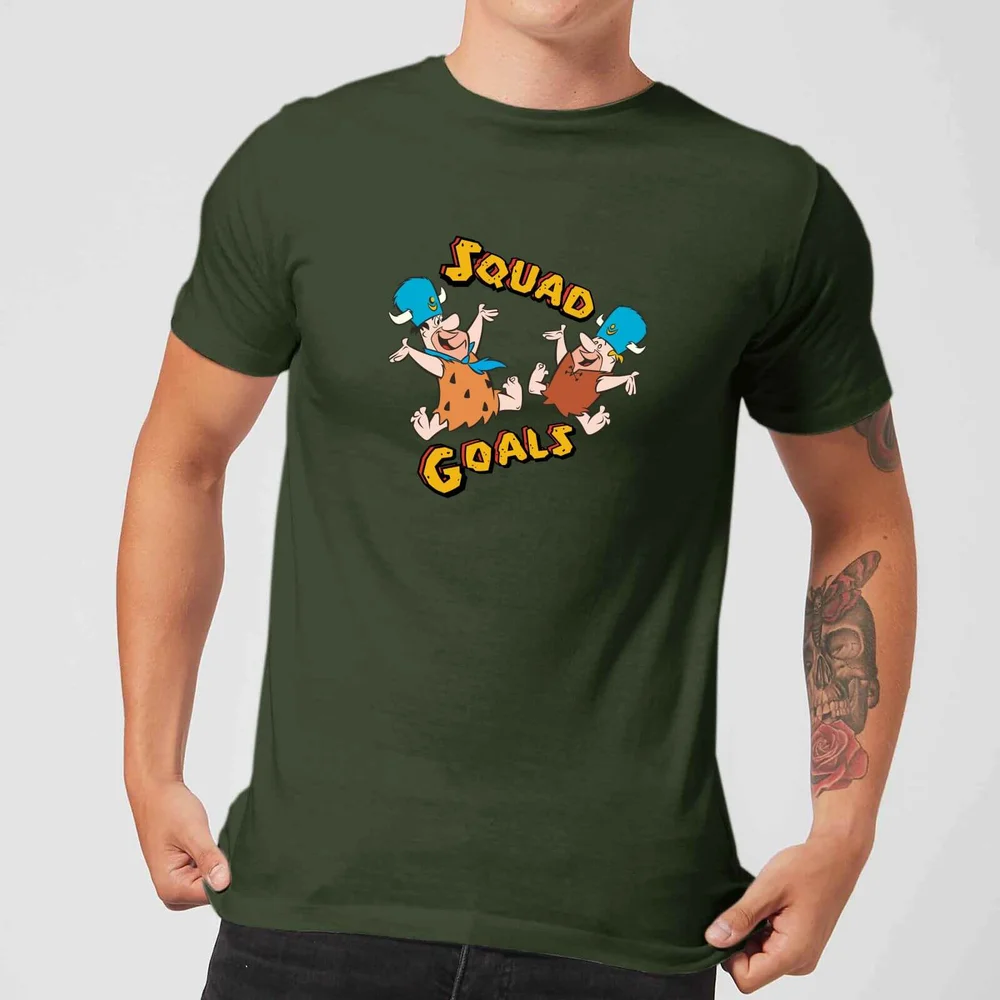 The Flintstones Squad Goals Men's T-Shirt - Forest Green - S Image 1