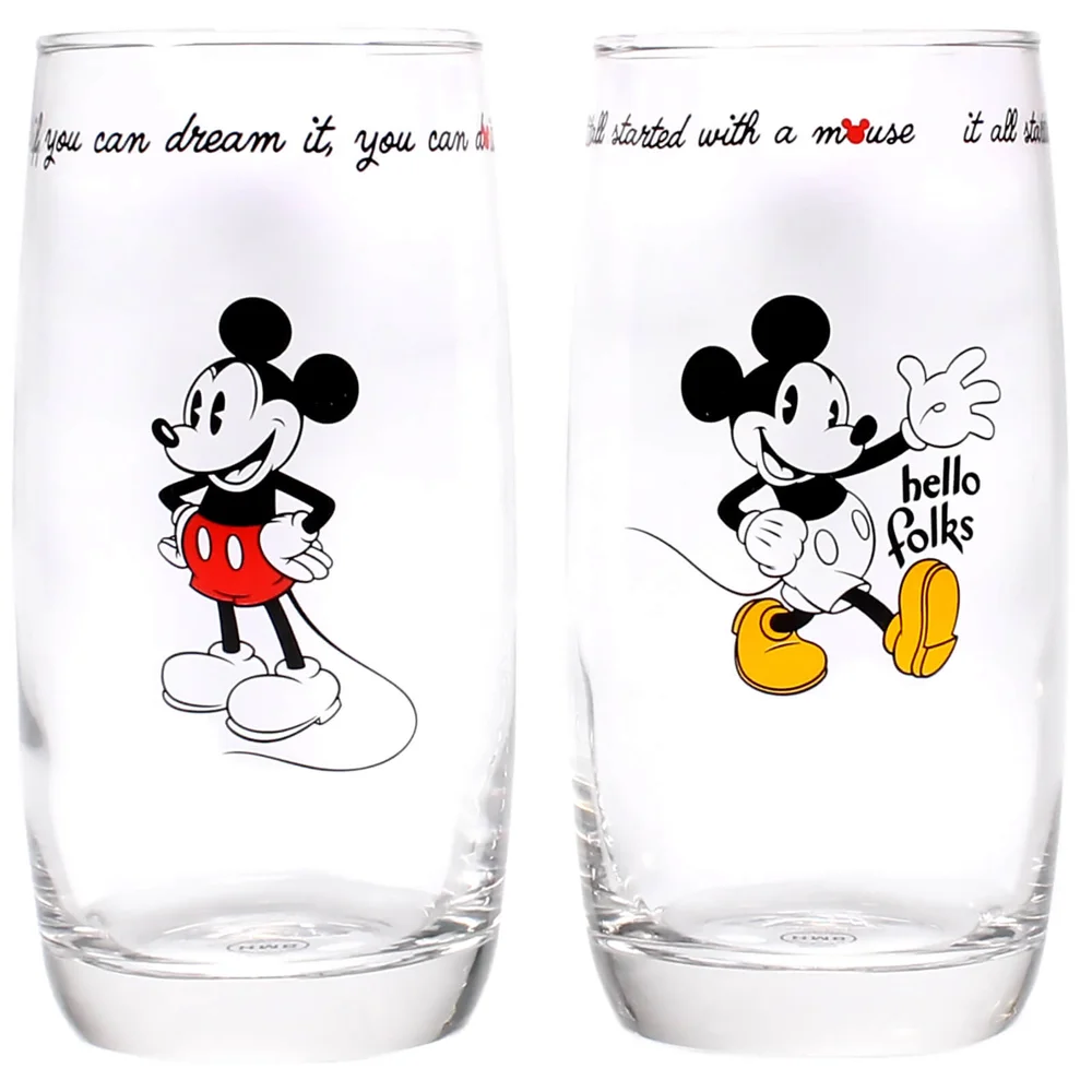 Mickey Mouse Glasses Set of 2 Image 1