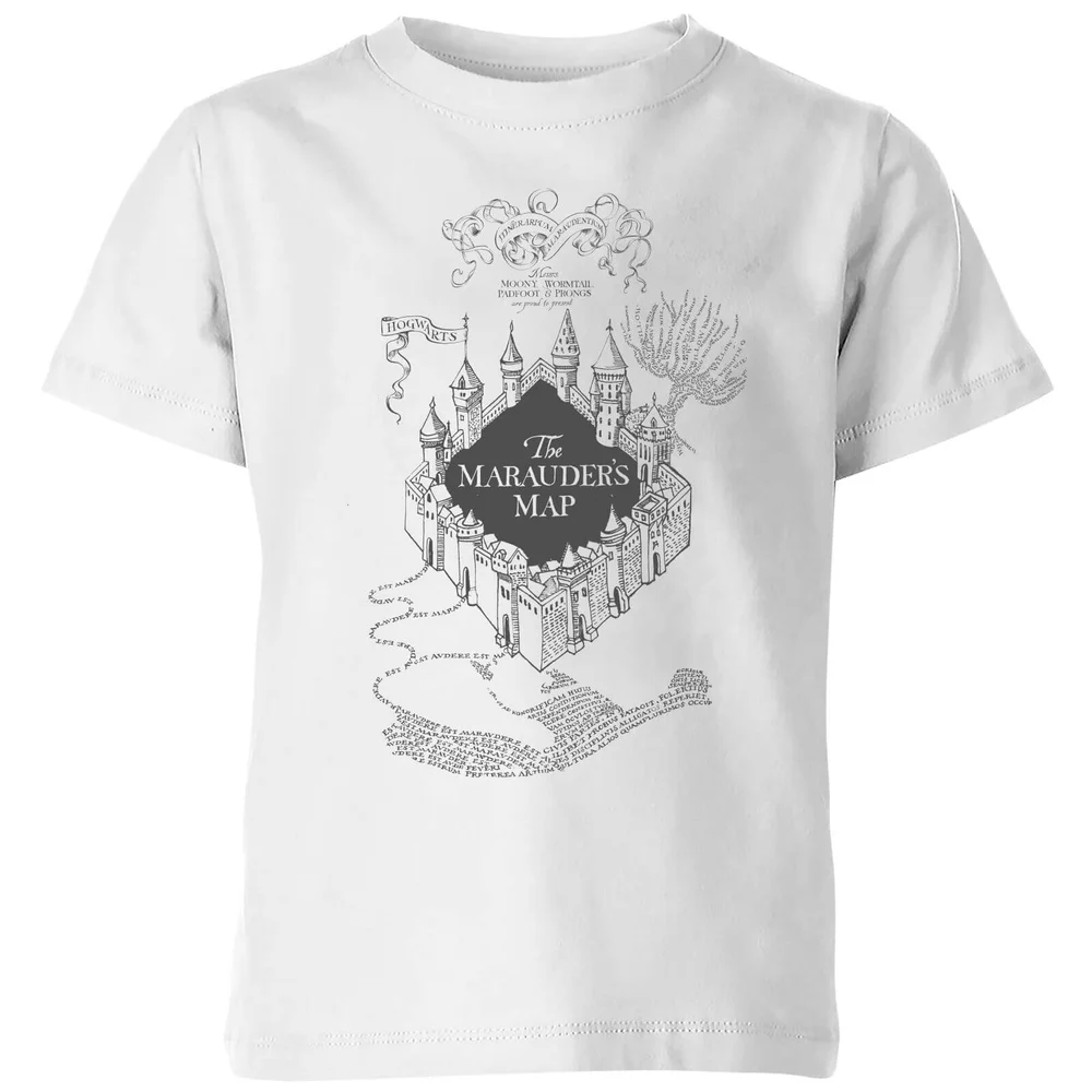 Harry Potter The Marauder's Map Kids' T-Shirt - White - 3-4 Years Image 1