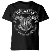 Harry Potter Hogwarts Crest Kids' T-Shirt - Black - undefined undefined