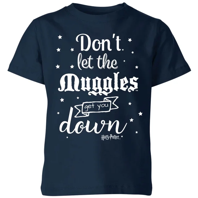 Harry Potter Don't Let The Muggles Get You Down Kids' T-Shirt - Navy
