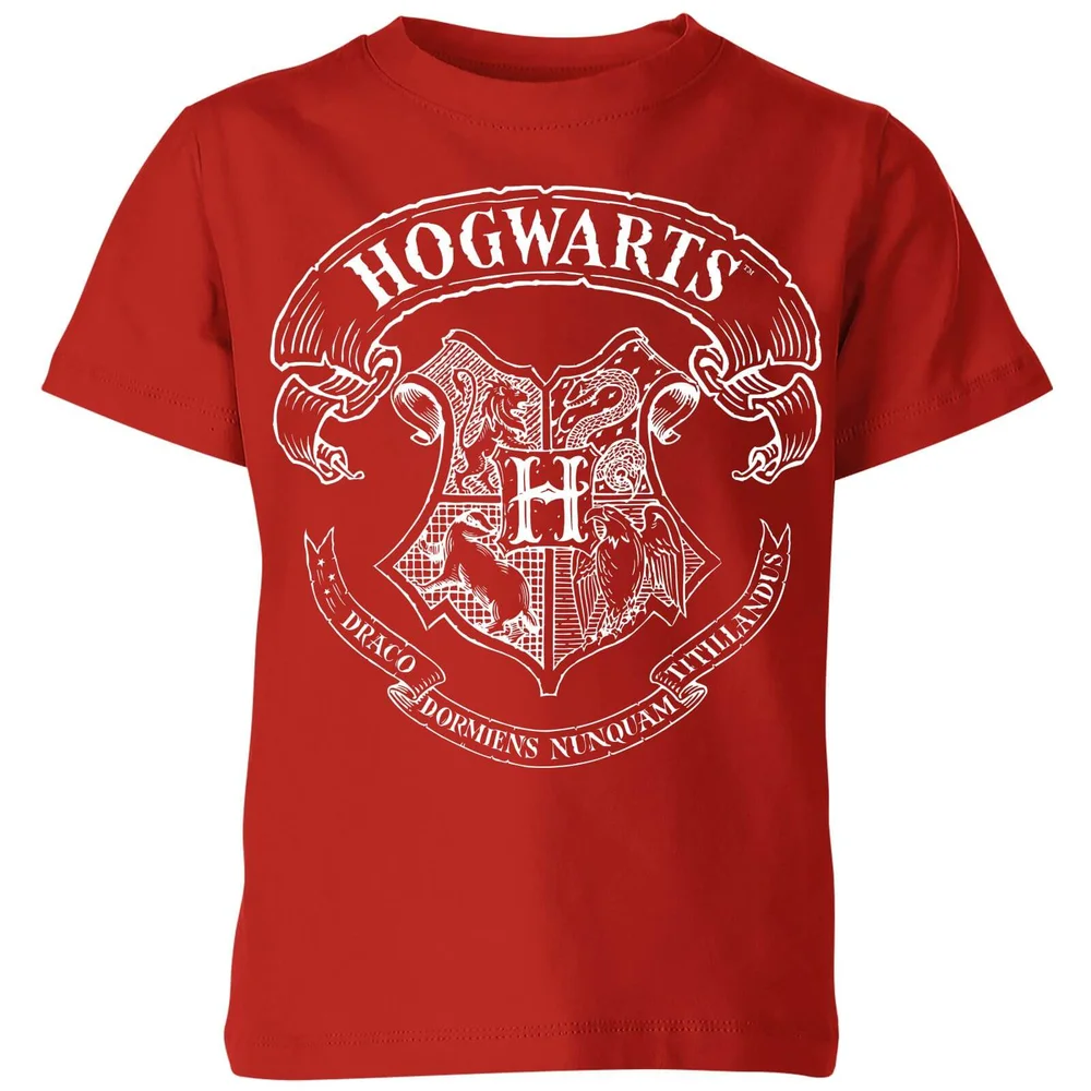 Harry Potter Hogwarts Crest Kids' T-Shirt - Red - 3-4 Years Image 1