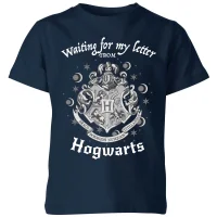 Harry Potter Waiting For My Letter From Hogwarts Kids' T-Shirt - Navy - undefined undefined